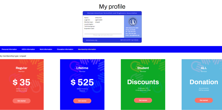 Step 4 Membership Selection